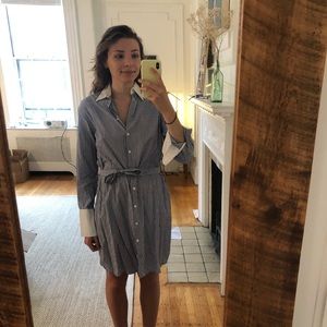 Rag & Bone Striped Cotton and Silk Dress